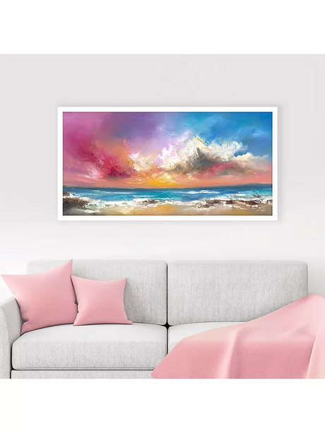 Anna Schofield - 'Follow Your Heart' Embellished Framed Print 64.5 x 124.5cm - Kazoop 