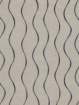 John Lewis Picot Stripe Pair Lined Eyelet Curtains W228 x Drop 274cm - Navy - Kazoop 