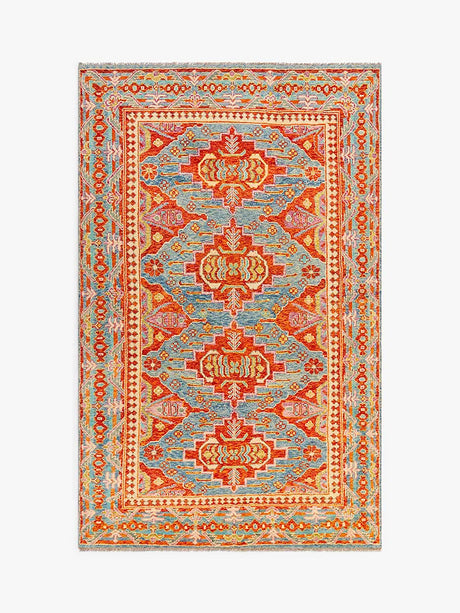 Gooch Luxury Hand Knotted Pastel Balouch 100% Wwool Rug L240 x W170cm Multi - Kazoop 