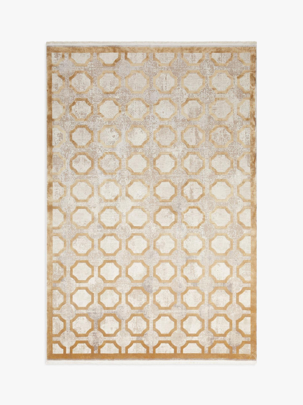 Gooch Luxury Distressed Viscose & Acryle Rectangular Mosaic Rug L290xW200cm