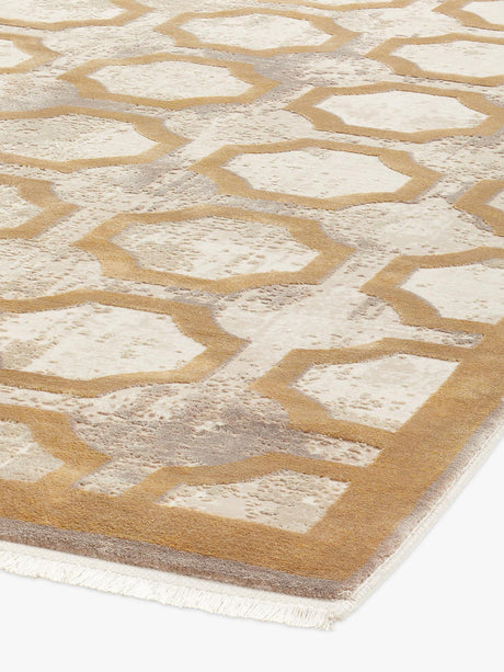 Gooch Luxury Distressed Viscose & Acryle Rectangular Mosaic Rug L290xW200cm