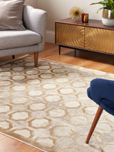 Gooch Luxury Distressed Viscose & Acryle Rectangular Mosaic Rug L290xW200cm