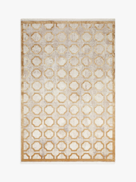 Gooch Luxury Distressed Viscose & Acryle Rectangular Mosaic Rug L290xW200cm - Kazoop 
