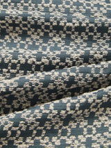John Lewis Rona Weave Pair Lined Eyelet Curtains W228 x D274cm - Loch Blue