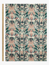 Harlequin Melora Pair Lined Pencil Pleat Curtains W167 x D137cm - Teal/Pink - Kazoop 