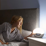 Lumie Bodyclock Shine 300 Wake-up Light Alarm Clock with Radio - Grey