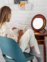 Lumie Halo 20cm SAD Light Therapy LED Lamp - Black/Copper
