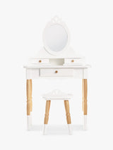 Le Toy Van Vanity Kids 3-6 Years Dressing Table & Stool - White/Natural