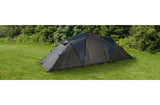 Halfords Premium 6 Person Vis A Vis Poled Heavy Rainfall Tent - Black/Blue