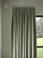 John Lewis Textured Thermal Pencil Pleat Curtains Sage W228 x Drop 274cm - Kazoop 