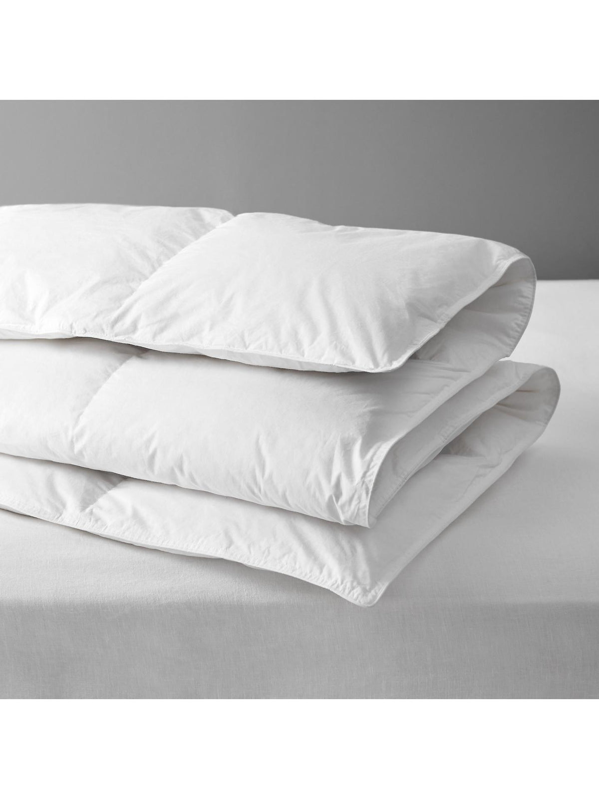 John Lewis Natural Duck Down 60/40 10.5 Tog White Duvet Single 135 x 200cm