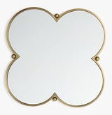 John Lewis Flower Decorative Metal Wall Mirror 66 x 66cm - Antique Gold