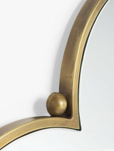 John Lewis Flower Decorative Metal Wall Mirror 66 x 66cm - Antique Gold
