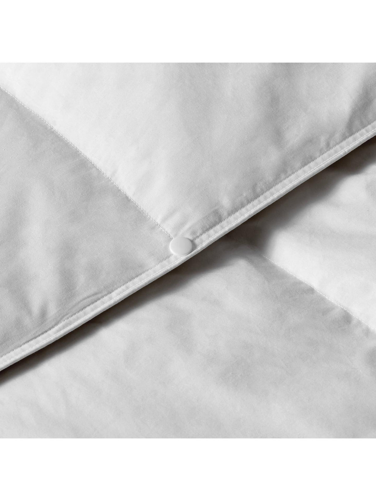 John Lewis British Duck Down 3-in-1 Cotton Duvet 4.5+9 Tog - White - Single