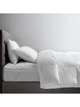 John Lewis British Duck Down 3-in-1 Cotton Duvet 4.5+9 Tog - White - Single