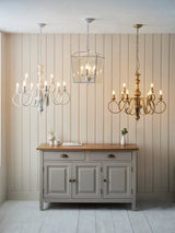 John Lewis Carlita XL Adjustable Traditional Candle Ceiling Light - Gold