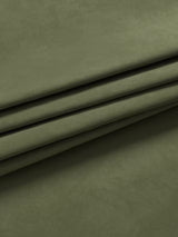 John Lewis Velvet Pair Lined Pencil Pleat Curtains 228 x 228cm - Avocado