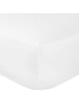John Lewis The Ultimate Cotton Sateen Extra Deep White Fitted Sheet - Single