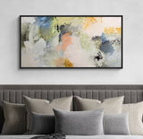 John Lewis Natasha Barnes Formation Abstract Framed Canvas Print 64 x 124cm