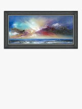 John Lewis Anna Schofield 'Blue Delight' Framed Print 58 x 113cm Blue/Multi