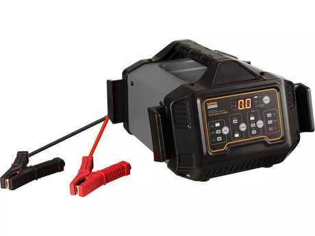 Halfords Fully Automatic 27A 12V/24V Workshop Battery Jump Charger - Black