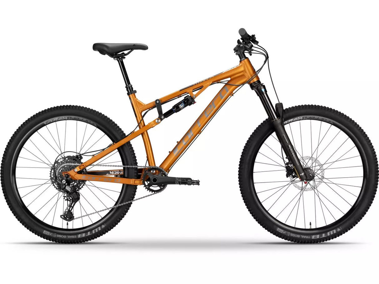 Carrera Titan X 2025 Unisex 10 Speed Mountain Bike - Orange - Large Frame