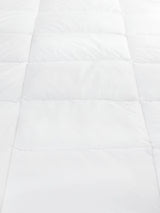 John Lewis Clusterfibre Cotton Single Layer Mattress Topper King Size White