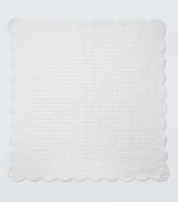 John Lewis Scallop Breathable Cotton Quilted Bedspread 220 x 220cm - White