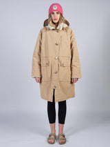 Cape Cove Cowrie Womens Lined Polyester Hooded Changing Coat Size XS - Stone