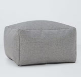 John Lewis Aquaclean Square Ottoman Beanbag Pouffe 60 x 30 x 36cm - Grey
