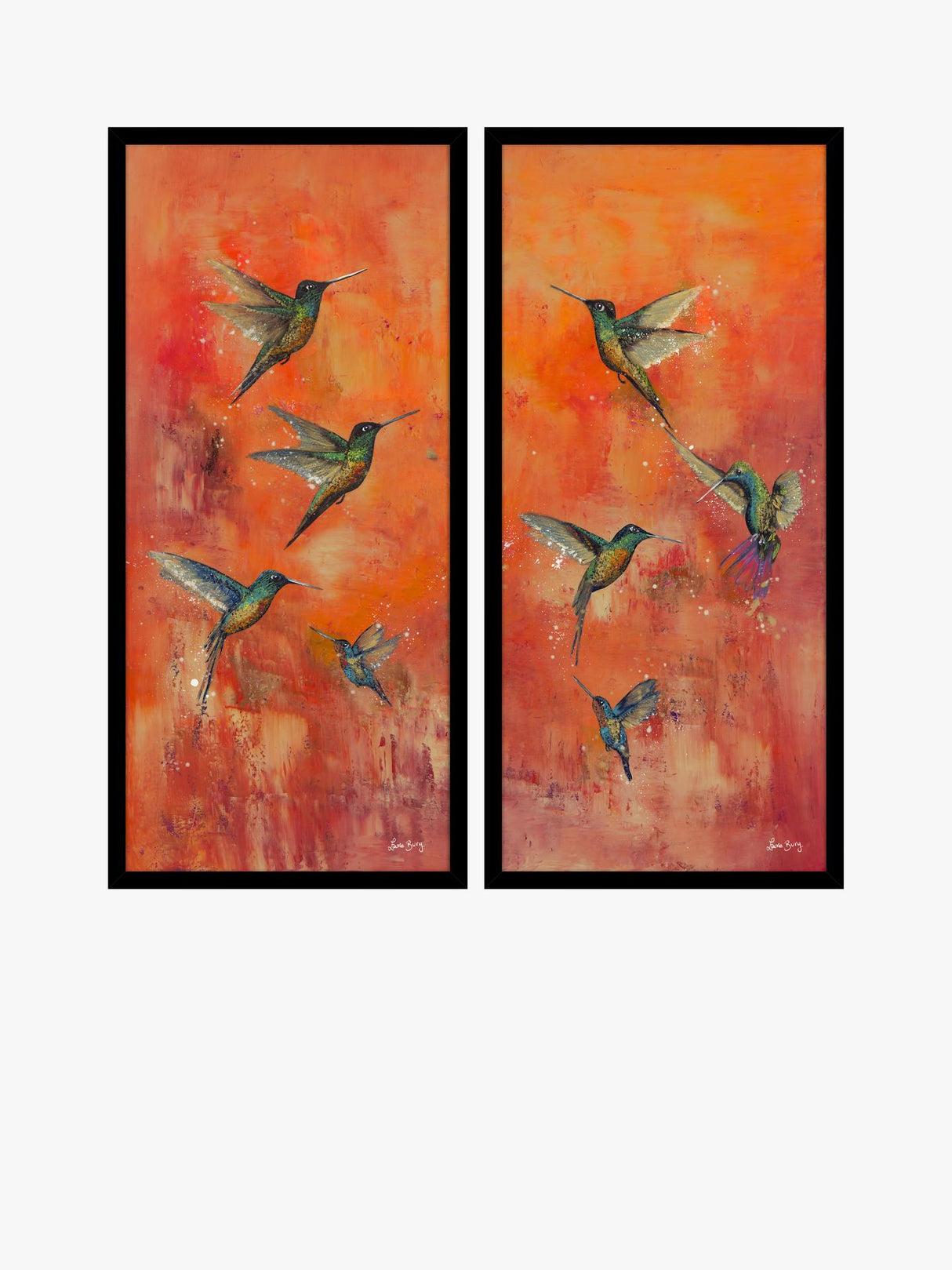 John Lewis Laure Bury Nature's Realm I Framed Print Set of 2 103.5 x 48.5cm