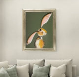 John Lewis Quinn Russell 'Maise' Unglazed Framed Print 92x72cm - Green/Gold