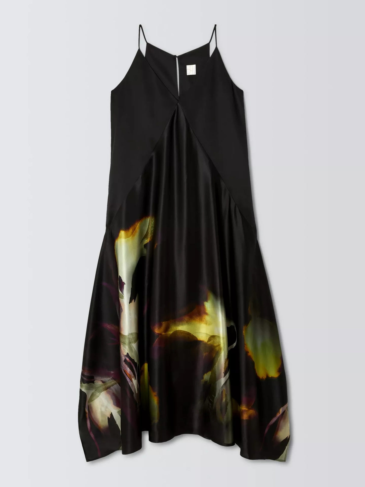 John Lewis Editions Sleeveless Silk Maxi Dress - Violetta Bloom - UK 8