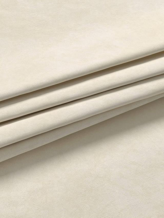 John Lewis Velvet Pair Lined Eyelet Curtains - Cream - W167 x Drop 274cm