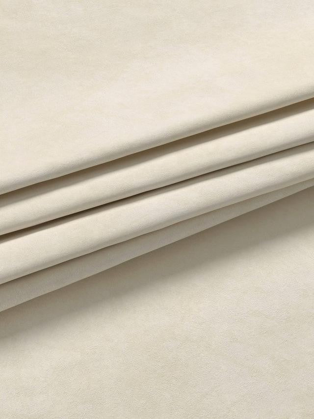 John Lewis Velvet Pair Lined Pencil Pleat Curtains W167 x Drop 274cm - Cream