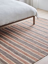 John Lewis Longstock Bold Stripe Hand Woven Jute Rug L240 x W170cm - Nutmeg