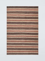 John Lewis Longstock Bold Stripe Hand Woven Jute Rug L240 x W170cm - Nutmeg