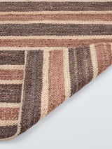 John Lewis Longstock Bold Stripe Hand Woven Jute Rug L240 x W170cm - Nutmeg