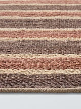 John Lewis Longstock Bold Stripe Hand Woven Jute Rug L240 x W170cm - Nutmeg