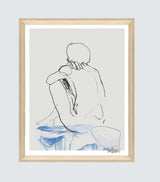 Brookpace Lascelles Anna Bulow 'Zen' Framed Print & Mount 75 x 55cm - Grey