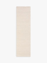 John Lewis Boucle Soft Wool Cotton Blend Runner Rug L240 x W70cm - White