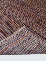 Gooch Oriental Stripe Gabbeh Hand-Knotted Pure Wool Rug 232 x 170cm - Multi