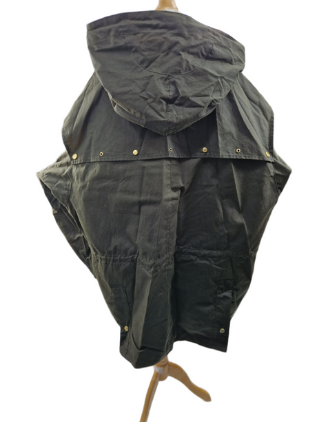 Barbour Women's Aberford Waxed Hooded Jacket - Olive/Ancient Tartn - Size 14