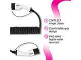 Cord Coiled Charging Cable 10 metre 380V 32A 22KW - Kazoop 
