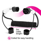 Cord Coiled Charging Cable 10 metre 380V 32A 22KW