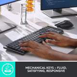 Logitech MX Mechanical Bluetooth Rechargeable Wireless Keyboard - Graphite