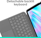 Logitech Combo Touch Backlit Keyboard Case for iPad Pro 13” (M4) - Graphite - Kazoop 