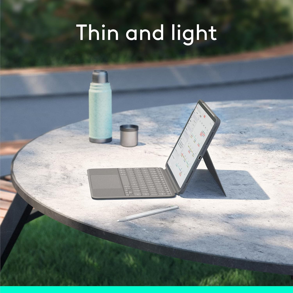 Logitech Combo Touch Backlit Keyboard Case for iPad Pro 13” (M4) - Graphite - Kazoop 