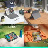 Logitech Combo Touch Backlit Keyboard Case for iPad Pro 13” (M4) - Graphite - Kazoop 