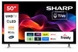 Sharp 50HM5045K 4K Ultra HD TiVo Freely QLED Frameless 50'' Smart TV - Black A